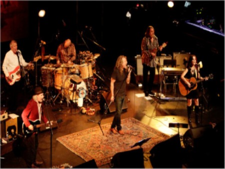 Robert Plant and his solo band touring to promote the new album, Band of Joy